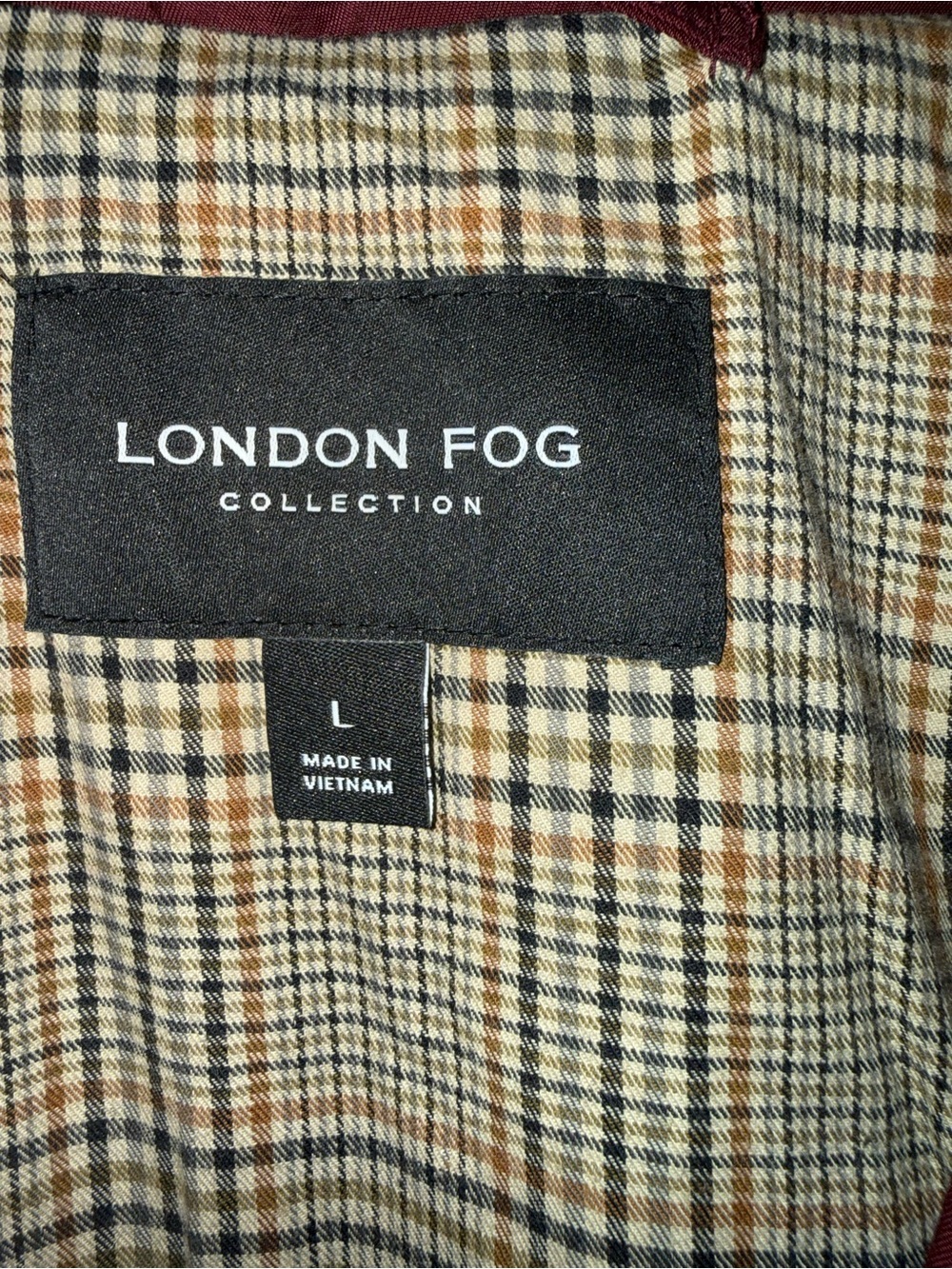 London Fog Women's Deep Burgundy Trench Coat - Picture 2 of 8